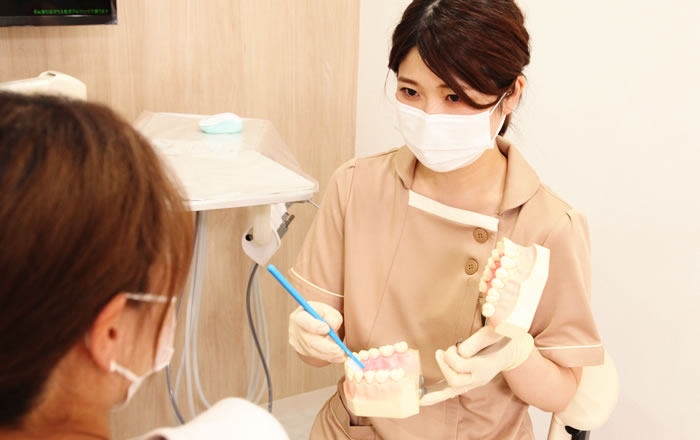 町田歯科・矯正歯科では、充分な時間を確保し、丁寧にクリーニングをしていくことをお約束しています。