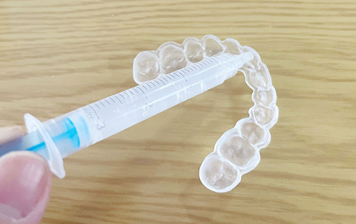 そのほか、ジェル塗布・マウスピース装着が上手く行かず、ホワイトニングがまだらになることも