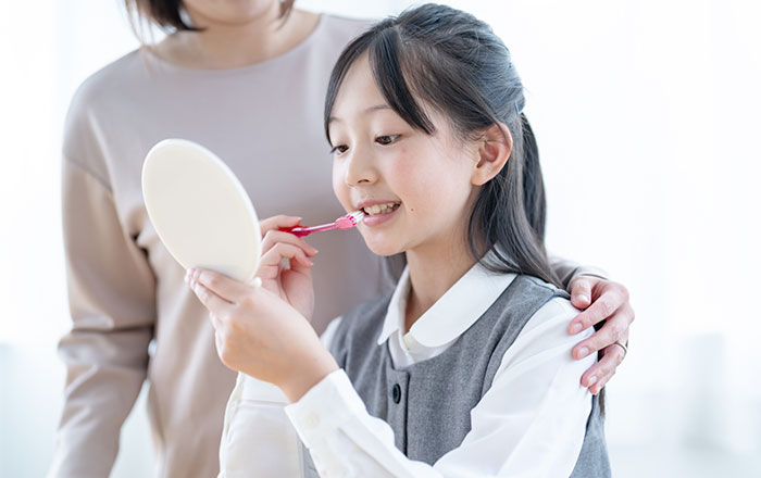 周波条・ペリキマタは子どもの歯で目立ちやすい