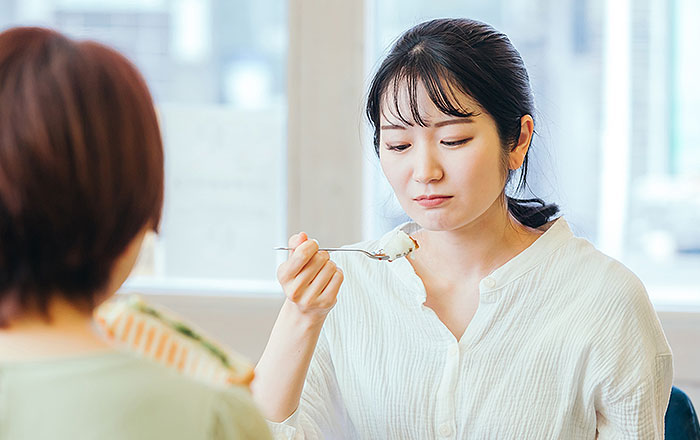 正中不一致が招く影響とは？：食べ物が噛みづらくなる